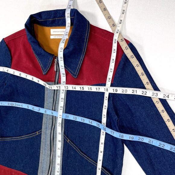 SOLD Urban Outfitters Women's Two-Tone Mechanic Gasoline Western Denim Jacket - Picture 15 of 16